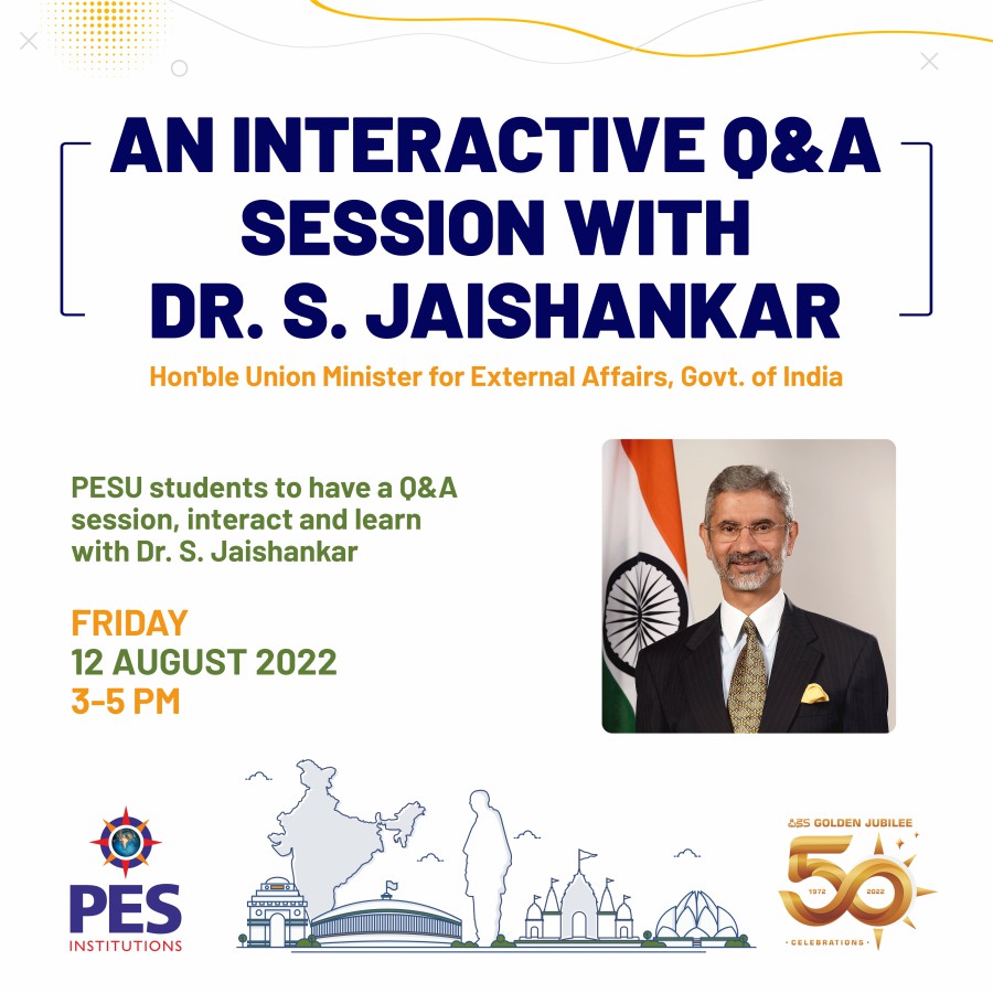 AN INTERACTIVE QnA SESSION WITH DR. S. JAISHANKAR