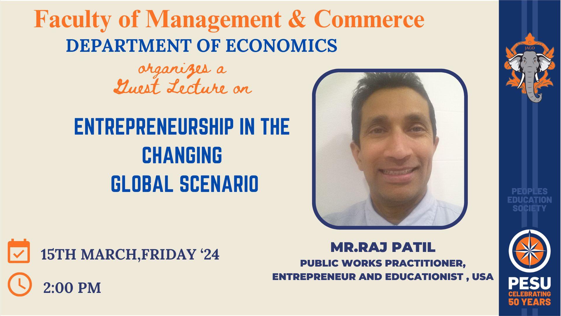 Entrepreneurship in The Changing Global Scenario