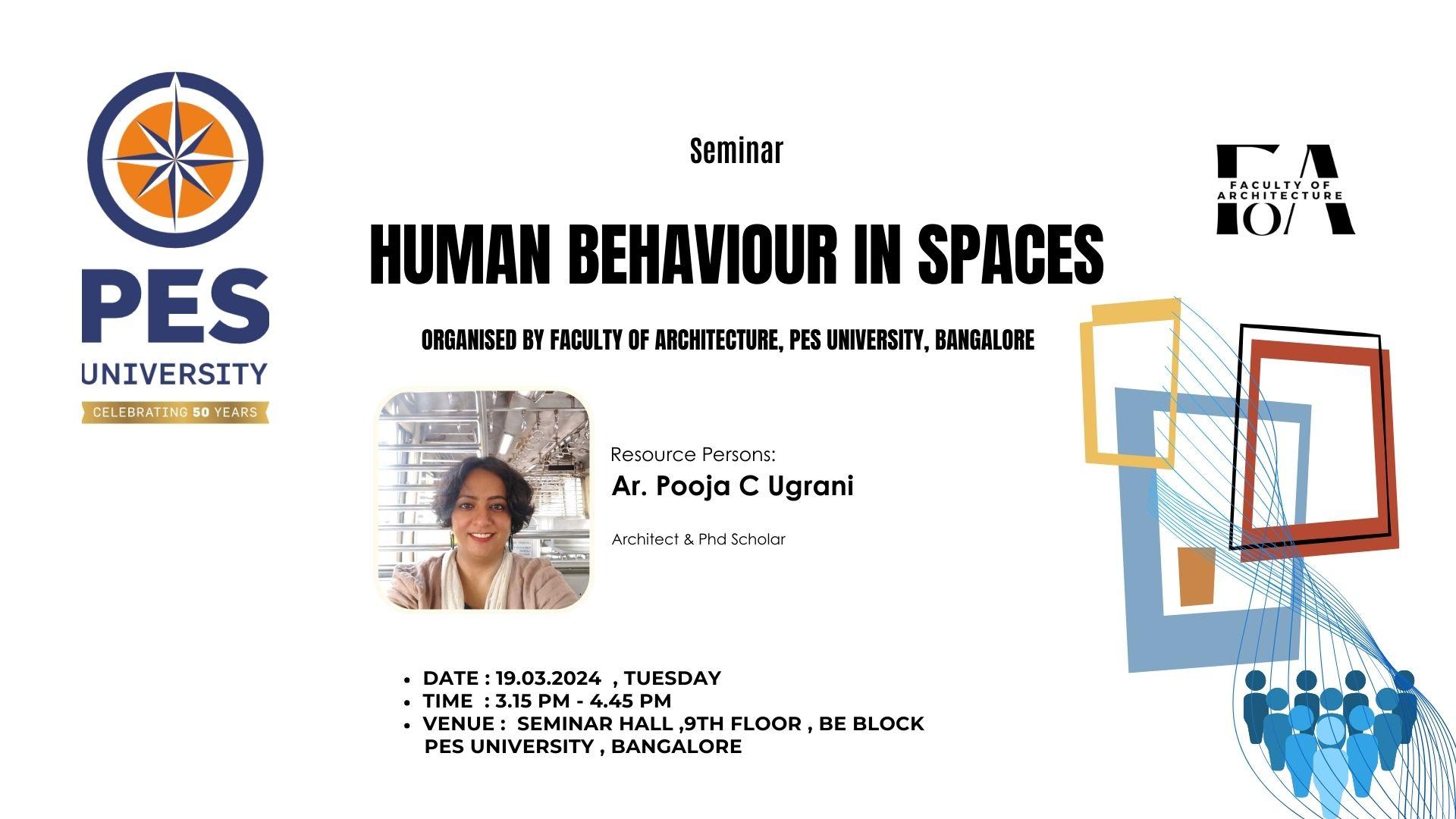 Human Behaviour in Spaces