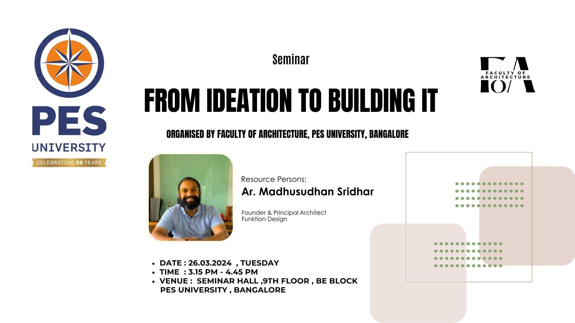 From Ideation To Building It