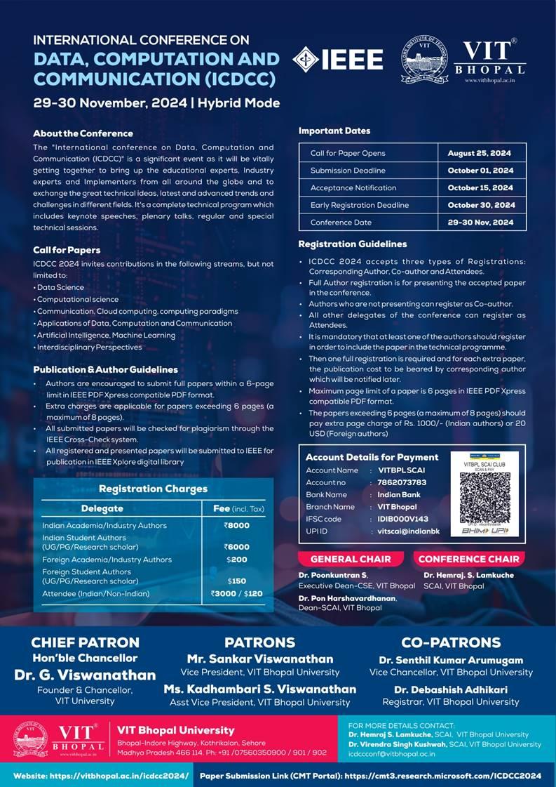 International Conference on Data, Computation, and Communication