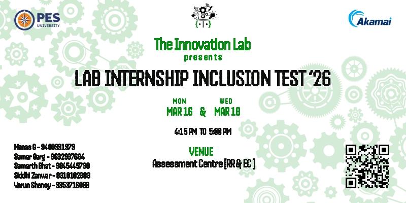 LAB INTERNSHIP INCLUSION TEST '26