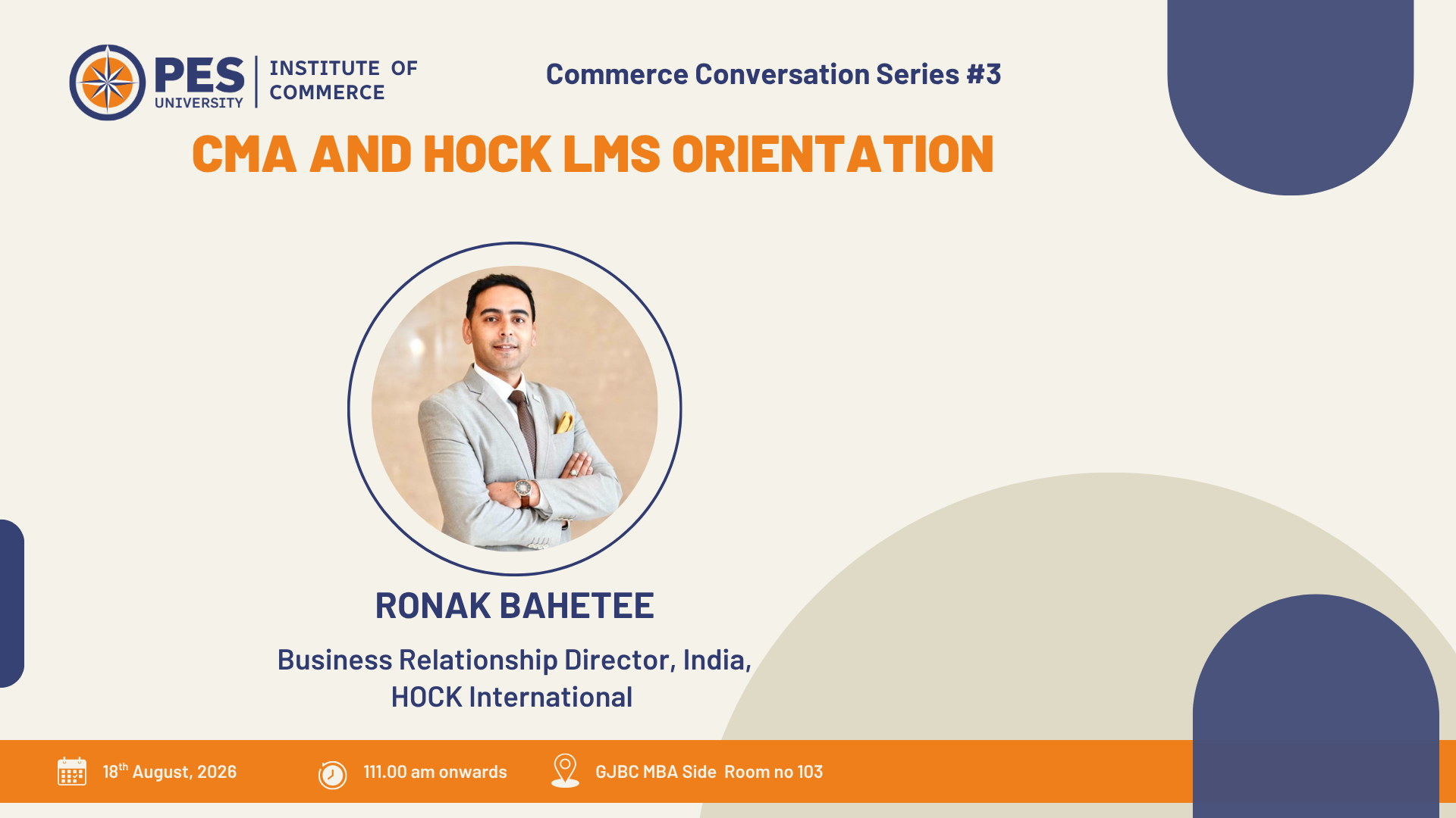 CMA and HOCK LMS Orientation