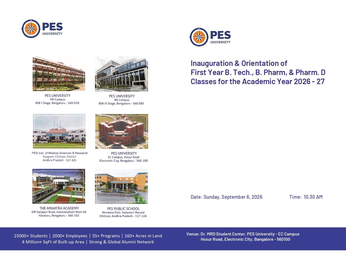 Inauguration & Orientation