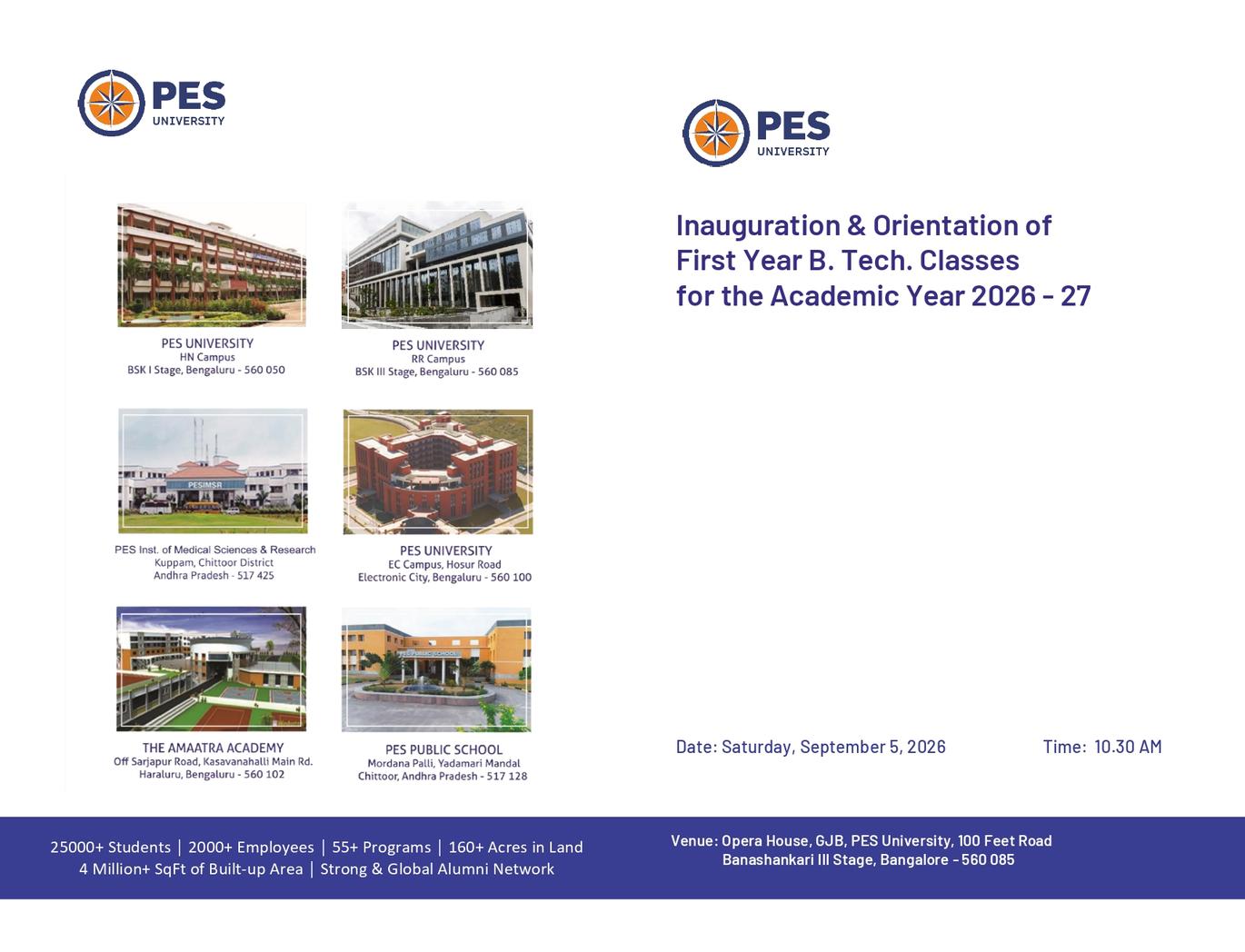 Inauguration & Orientation