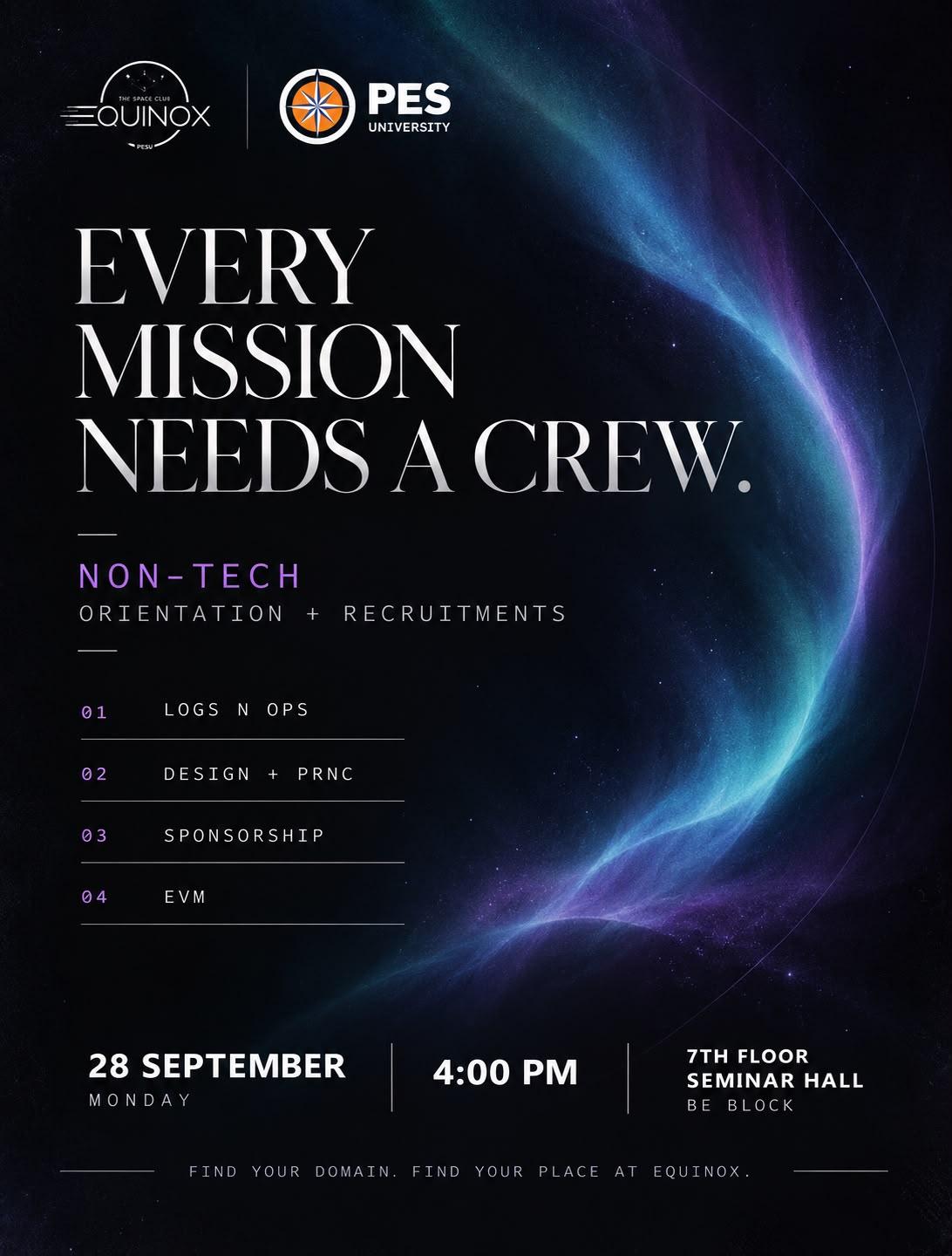 Every Mission Needs a Crew