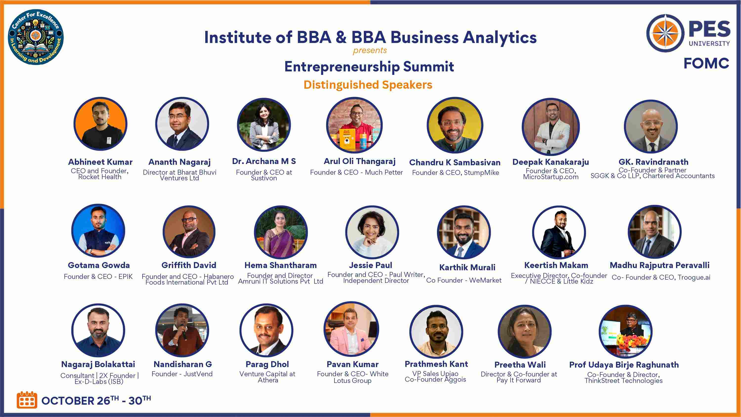E-Week 2026: Entrepreneurship Summit